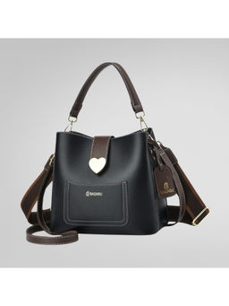 Bagabu - Black Women Handbag With Detachable Strap
