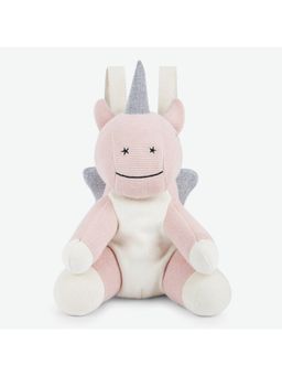 Haus & Kinder - Cotton Cover Pink Knitted Kids Backpack (Capacity 2 L)