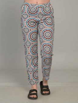 MAYSIXTY - Women Pure Rayon Printed Multi Regular Pyjama