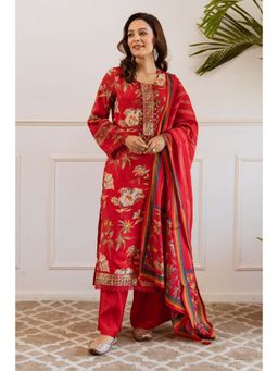 Autumnlane - Kabool Zarqa Work - Red