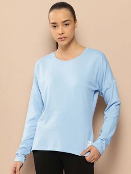 Alcis - Blue Slim Fit Pull On Round Neck T-Shirt