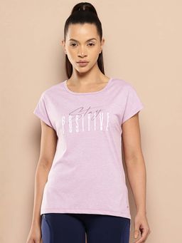 Alcis - Lavender Slim Fit Pull On Round Neck T-Shirt
