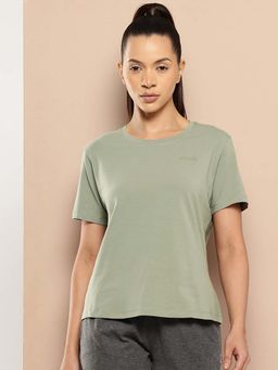 Alcis - Green Regular Fit Pull On Round Neck T-Shirt