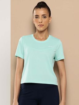 Alcis - Green Regular Fit Pull On Round Neck T-Shirt