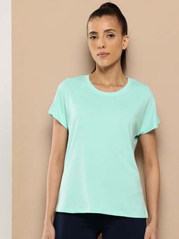 Alcis - Blue Regular Fit Pull On Round Neck T-Shirt