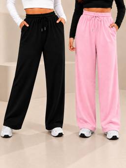 TULSATTVA - Multi-Color Women Regular Fit Track Pants (Pack Of 2)