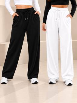 TULSATTVA - Multi-Color Women Regular Fit Track Pants (Pack Of 2)