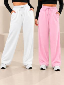 TULSATTVA - Multi-Color Women Regular Fit Track Pants (Pack Of 2)