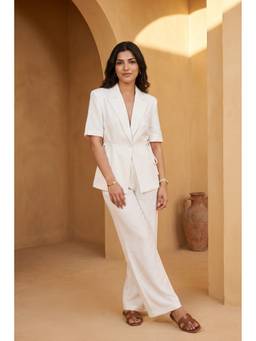 HOUSE OF SAL - White Blazer Co-Ord Set