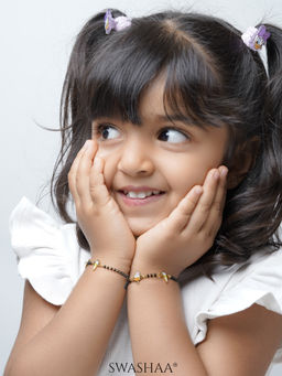 SWASHAA - Girls Sweet Treat Ice Cream 18K Gold Plated Nazariya Bracelets