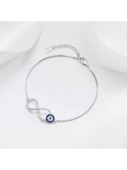 Zavya - Infinity Evil Eye 925 Silver Bracelet