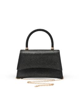 Lino Perros - Texas Royale Black Clutch with Detachable Strap