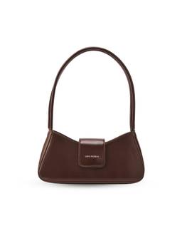 Lino Perros - Ella Vogue Coffee Shoulder Bag with Detachable Strap