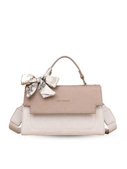 Lino Perros - Monroe Silk Beige Sling Bag with Detachable Strap