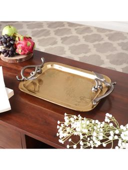 De Maison Decor - Cherry Vine Gold Decorative Tray