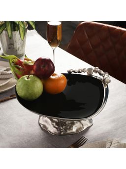 De Maison Decor - Stones Serving ware Jet Black enamle - Cake Stand