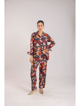 Amrood - Black Floral Co-Ord (Set of 2)