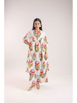 Amrood - White Foral Co-Ord (Set of 2)