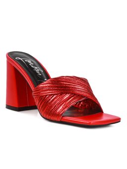 London Rag - Textured Red Heels