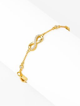 Nistra - 925 Sterling Silver Eternal Love Infinity Bracelet