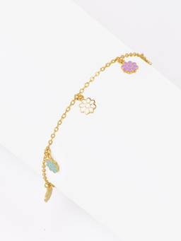 Nistra - 925 Sterling Silver Petal Pop Bracelet