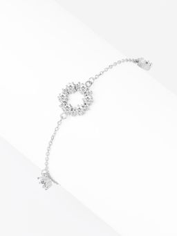 Nistra - 925 Sterling Silver Spark Halo Bracelet