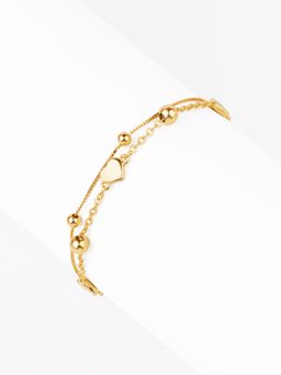 Nistra - 925 Sterling Silver Love Drop Layered Bracelet