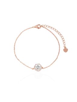 Nistra - 925 Sterling Silver Forever Halo Bracelet