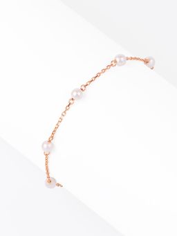 Nistra - 925 Sterling Silver Simply Pearl Bracelet