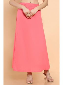Soch - Women Pink Cotton Solid Plain Petticoat