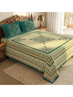 Story@Home - 240 Tc Super Soft Microfiber King Size Bedsheet with Pillow Covers