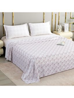 Story@Home - Cotton 400 Tc Super Soft King Size Bedsheet With Pillow Covers