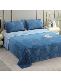 Story@Home - Cotton 400 Tc Super Soft King Size Bedsheet With Pillow Covers