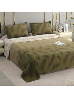 Story@Home - Cotton 400 Tc Super Soft King Size Bedsheet With Pillow Covers