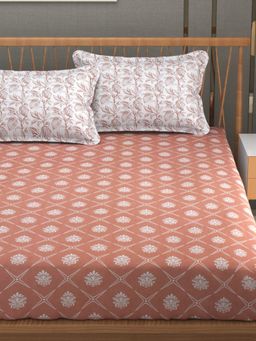 Florida - Premium Cotton King Bedsheet For King Bed