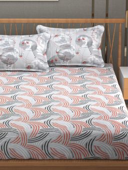 Florida - Premium Cotton King Bedsheet For King Bed