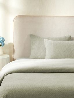 Maspar - 2-Piece Woven Standard Solid Cotton Pillow Sham Set (Pack of 2)