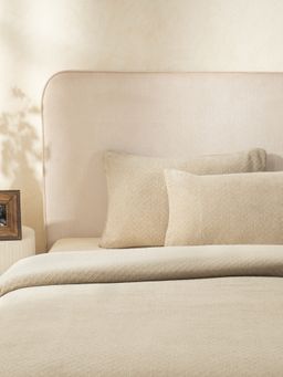 Maspar - 2-Piece Woven Standard Solid Cotton Pillow Sham Set (Pack of 2)