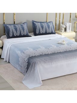 Story@Home - Cotton 300 Tc Super Soft King Size Bedsheet With Pillow Covers