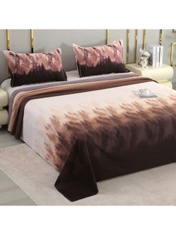 Story@Home - Cotton 300 Tc Super Soft King Size Bedsheet With Pillow Covers