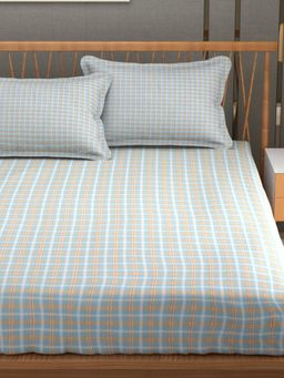 Florida - Geometric Polycotton King Size Bedsheet With Pillow Covers