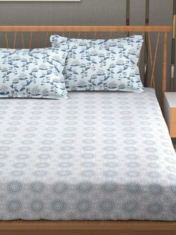 Florida - Premium Cotton King Bedsheet For King Bed