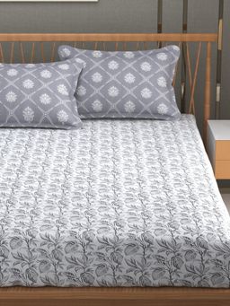 Florida - Premium Cotton King Bedsheet For King Bed