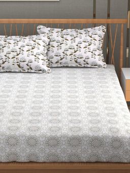 Florida - Premium Cotton King Bedsheet For King Bed