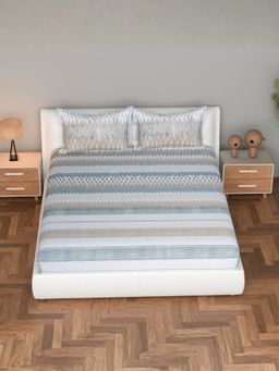 Florida - Premium Cotton King Bedsheet For King Bed