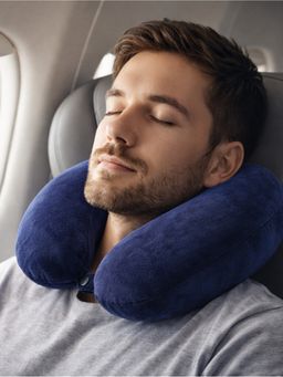 Florida - Sleep Memory Foam Travel Neck Pillow With Soft Velvet Cover