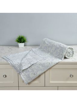 Florida - Cotton Summer Dohar for Double Bed 130 GSM Breathable (Pista, 220x240cm)