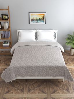 Florida - Cotton Summer Dohar for Double Bed 130 GSM Breathable (Peach, 220x240cm)