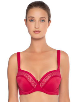 Triumph - Zigzag Spotlight Padded Wired Seamless T-shirt Bra - Red