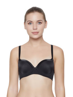 Triumph - Women Padded Wired Soft Fabric Elegant T-shirt Bra - Black